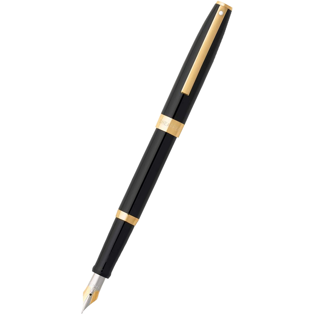 Sheaffer Sagaris Gold Trim Gloss Black Fountain Pen Fine Pen sheaffer-sagaris-gold-trim-gloss-black-fountain-pen-fine-pen