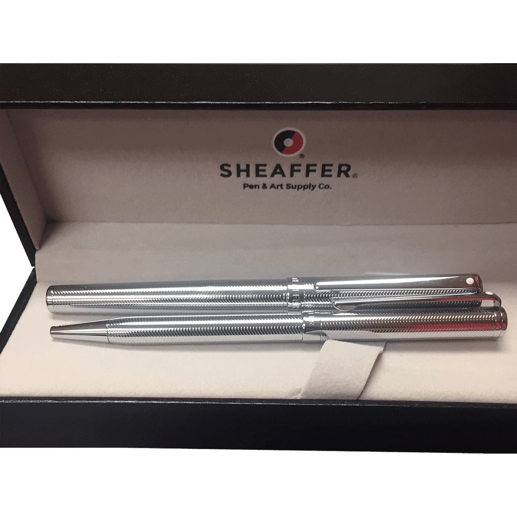 Sheaffer Pen Sheaffer Intensity Ballpoint and Rollerball Pen Set - Chrome - Pen ...