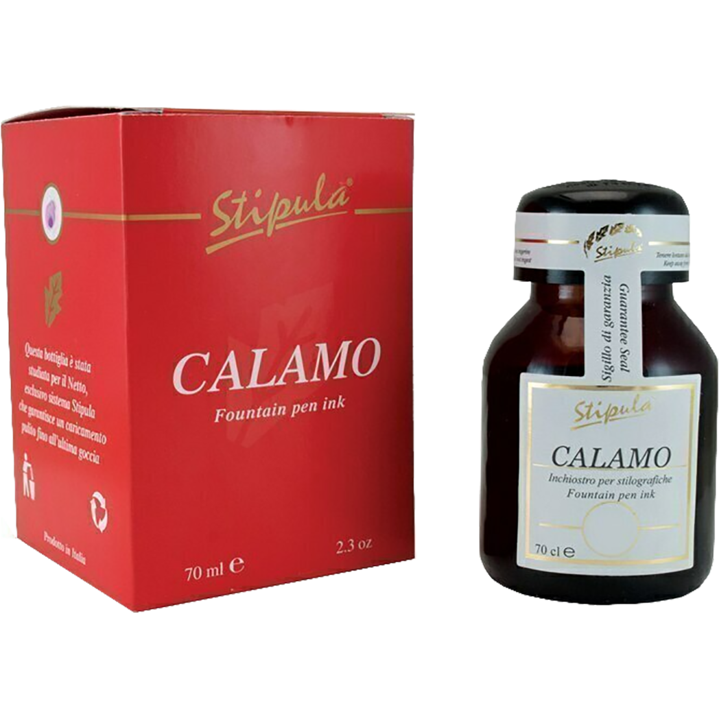 Stipula Calamo Ink Bottle - Dark Red - 70cc-Pen Boutique Ltd