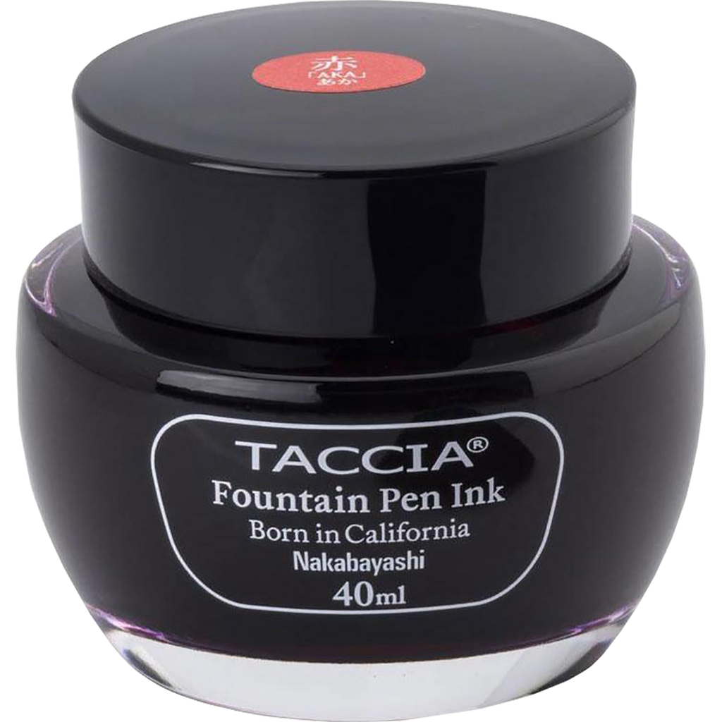 Taccia Ink Bottle - Aka (Red) - 40ml-Pen Boutique Ltd