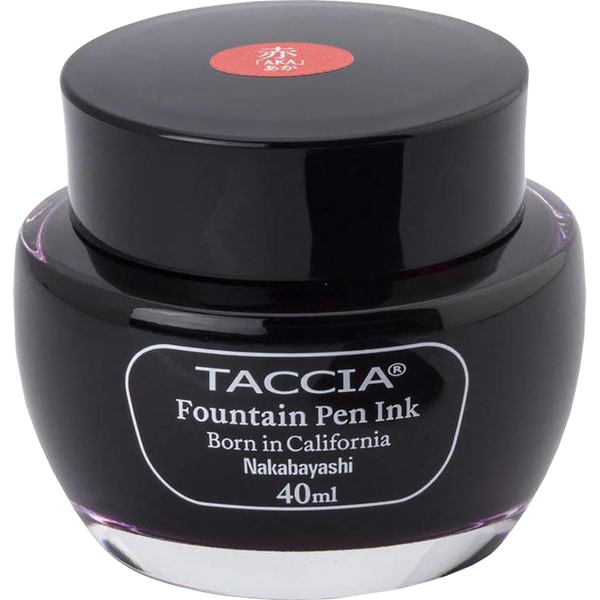 Taccia Ink Bottle - Aka (Red) - 40ml-Pen Boutique Ltd