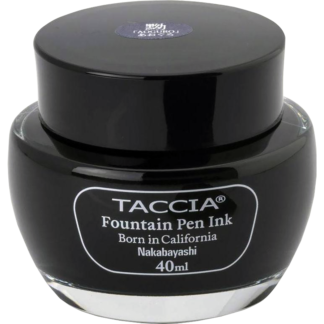 Taccia Ink Bottle - Aoguro (Blue/Black) - 40ml-Pen Boutique Ltd