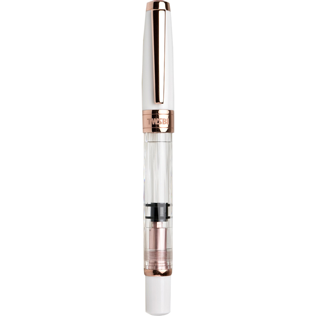 TWSBI Fountain Pen - Diamond 580 - White - Rose Gold II-Pen Boutique Ltd