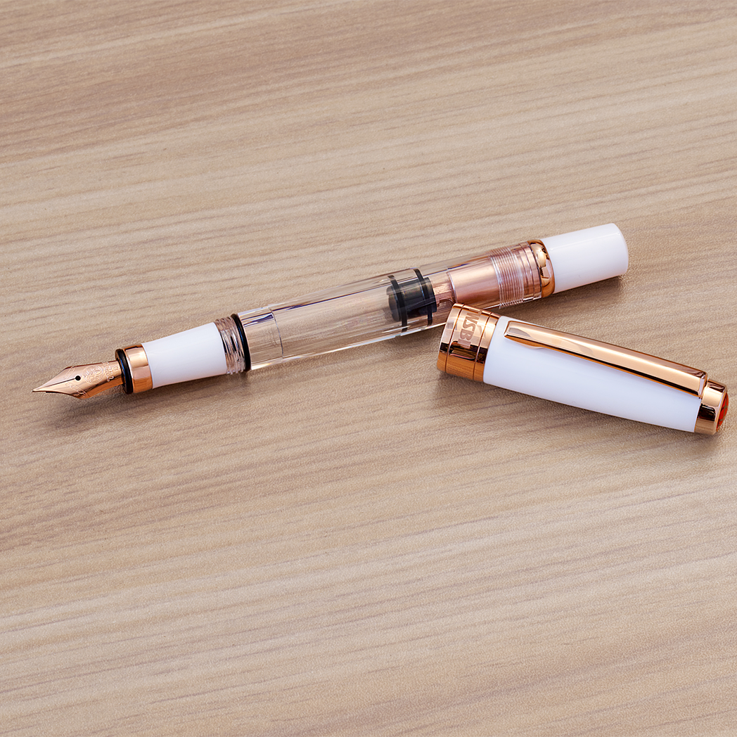 TWSBI Fountain Pen - Diamond 580 - White - Rose Gold II-Pen Boutique Ltd