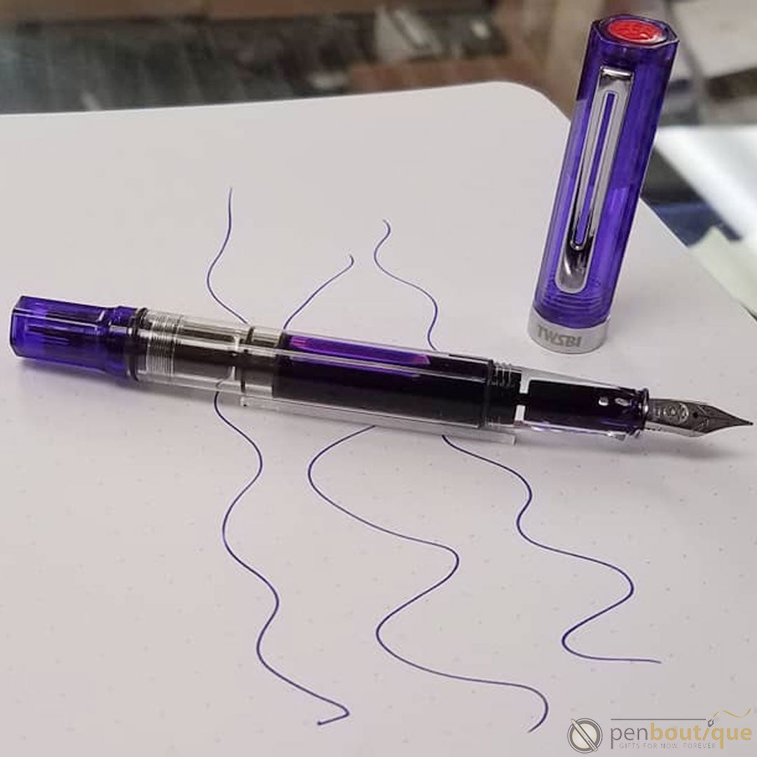 TWSBI Eco Fountain Pen - Transparent Purple Medium