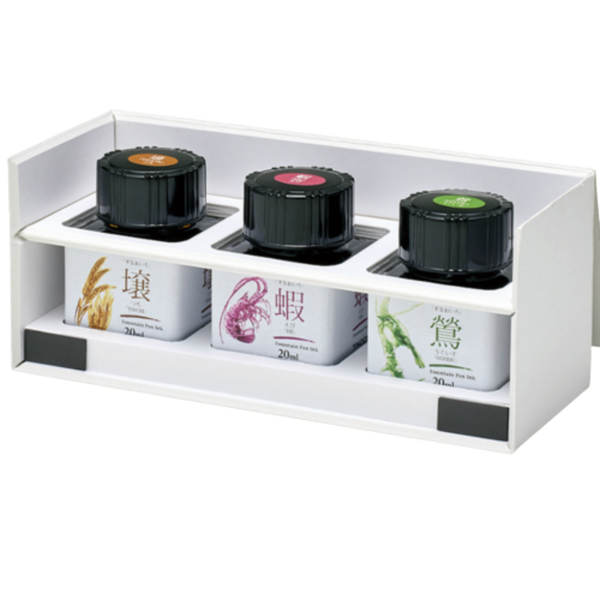 Taccia Mini Ink Bottle Set - Sunao-Iro - Atmospheric Austerely Elegant - 20ml-Pen Boutique Ltd