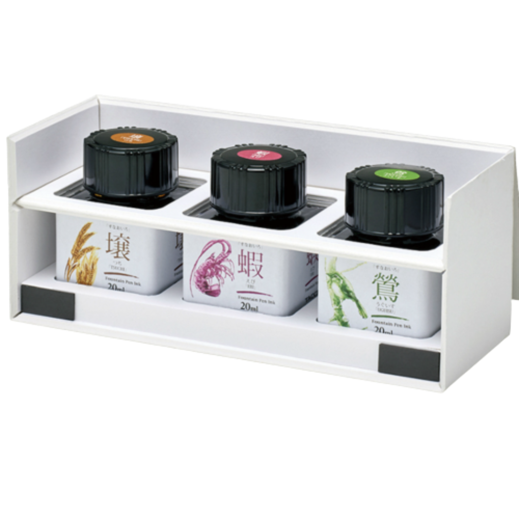 Taccia Mini Ink Bottle Set - Sunao-Iro - Atmospheric Austerely Elegant - 20ml-Pen Boutique Ltd