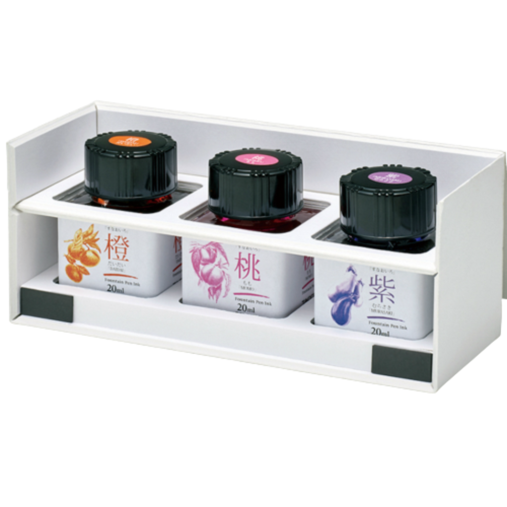 Taccia Mini Ink Bottle Set - Sunao-Iro - Sweet Color Tone - 20ml-Pen Boutique Ltd