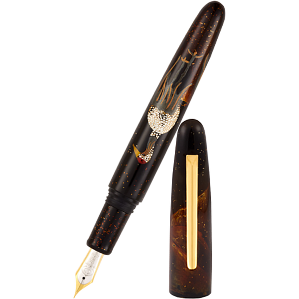 Taccia Miyabi Maki-e Fountain Pen - Limited Edition - Dancing Crane-Pen Boutique Ltd