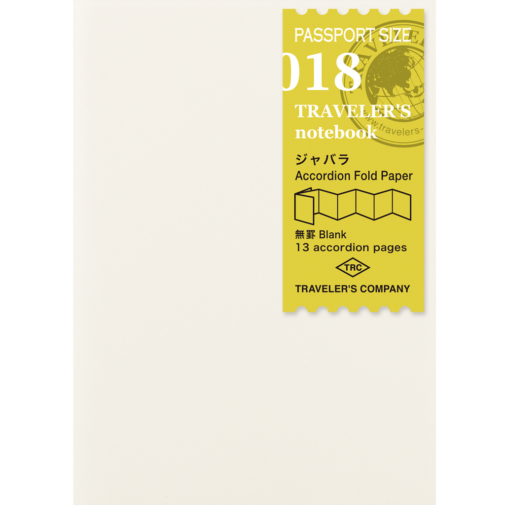 Traveler's Notebook P15 Refill - Passport Size - Accordion Fold Paper-Pen Boutique Ltd