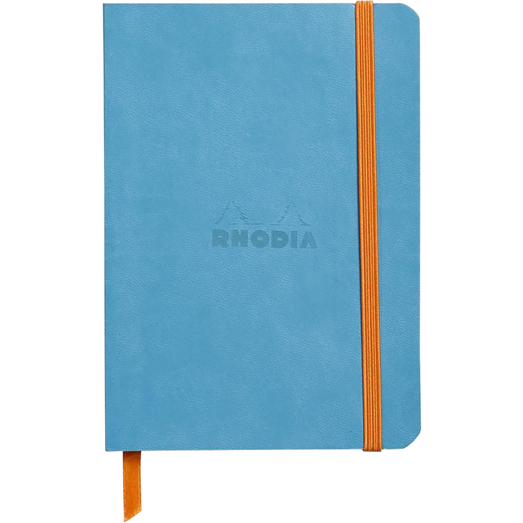Rhodia Rhodiarama SoftCover Dot Grid Notebook - 4 X 5.5 Inches, 72 Sheets, Taupe Faux Leather, With Pocket & Elastic