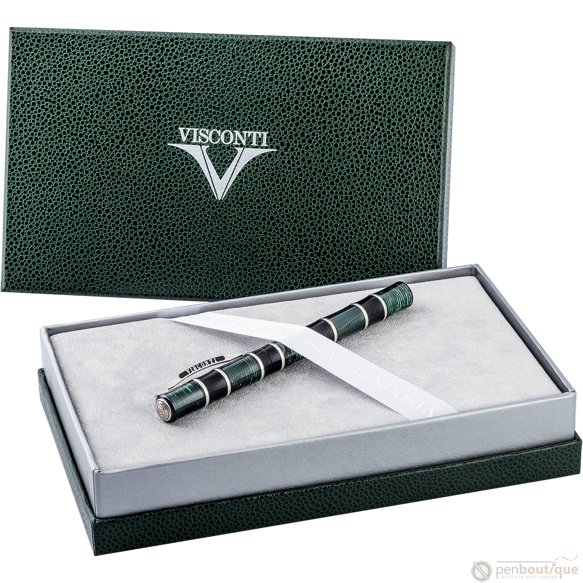 Visconti Asia Bamboo Fountain Pen - Green-Pen Boutique Ltd