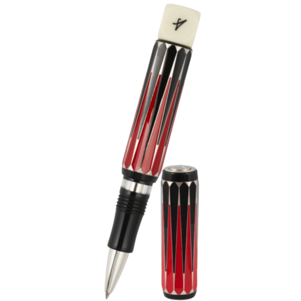 Visconti Backgammon Rollerball Pen - Doubling Cube Blind Cap (Limited Edition)-Pen Boutique Ltd