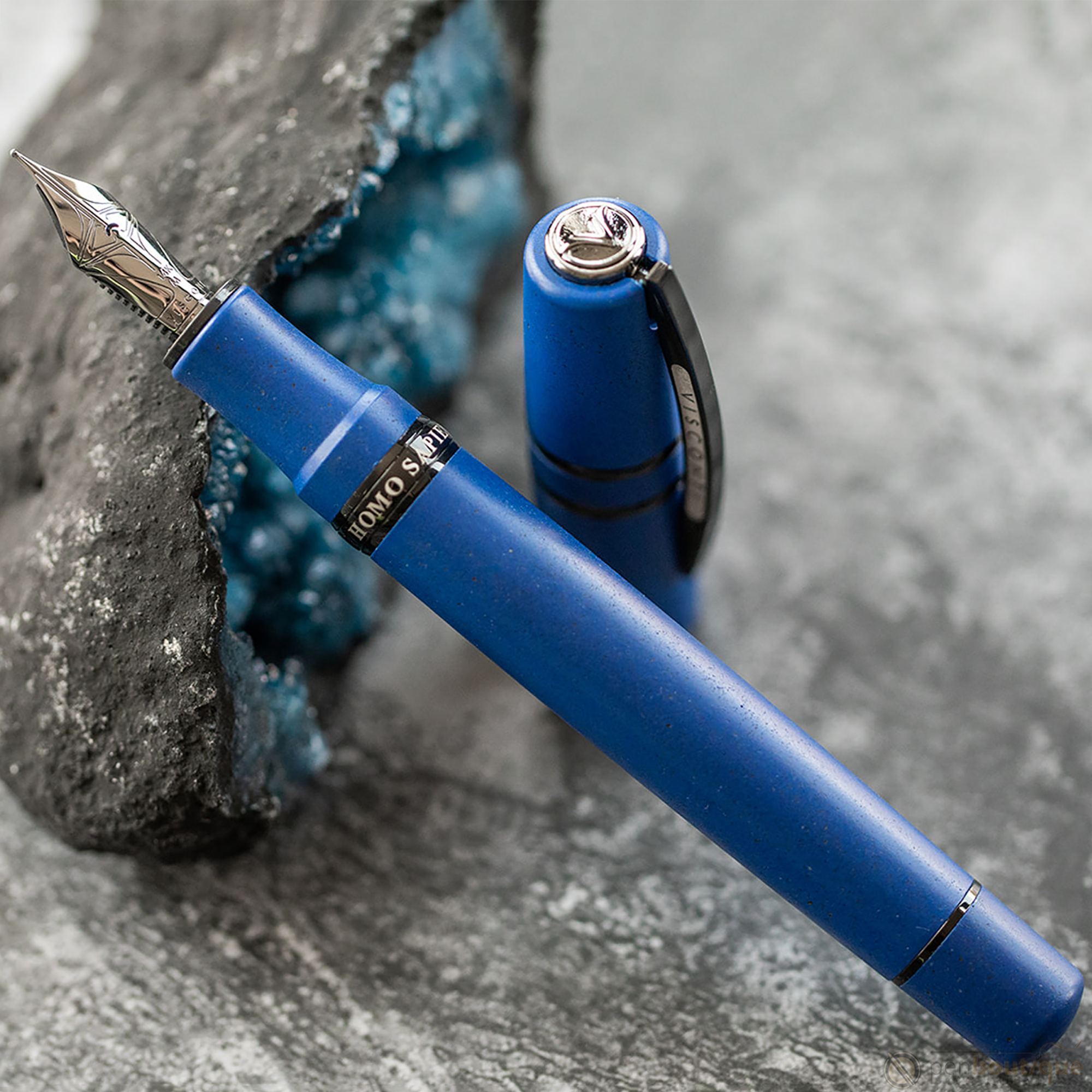 Visconti Homo Sapiens Fountain Pen - Ultramarine Blue - Oversize-Pen Boutique Ltd