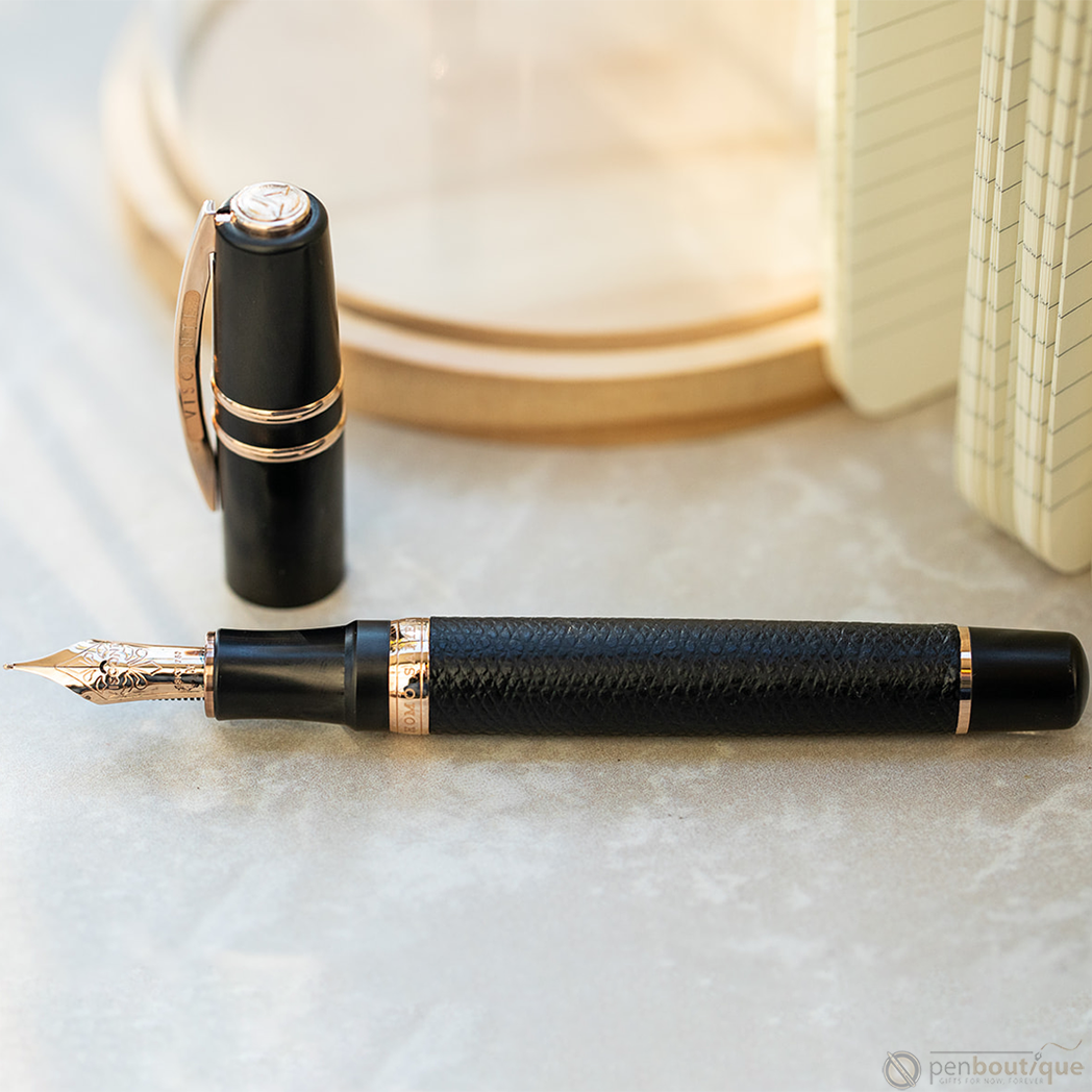 Visconti Homo Sapiens Fountain Pen - Dual Touch - Black (Oversize)-Pen Boutique Ltd