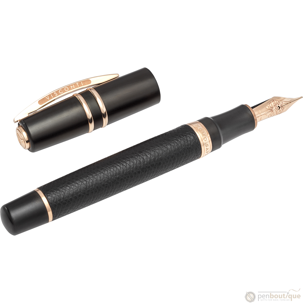 Visconti Homo Sapiens Fountain Pen - Dual Touch - Black (Oversize)-Pen Boutique Ltd