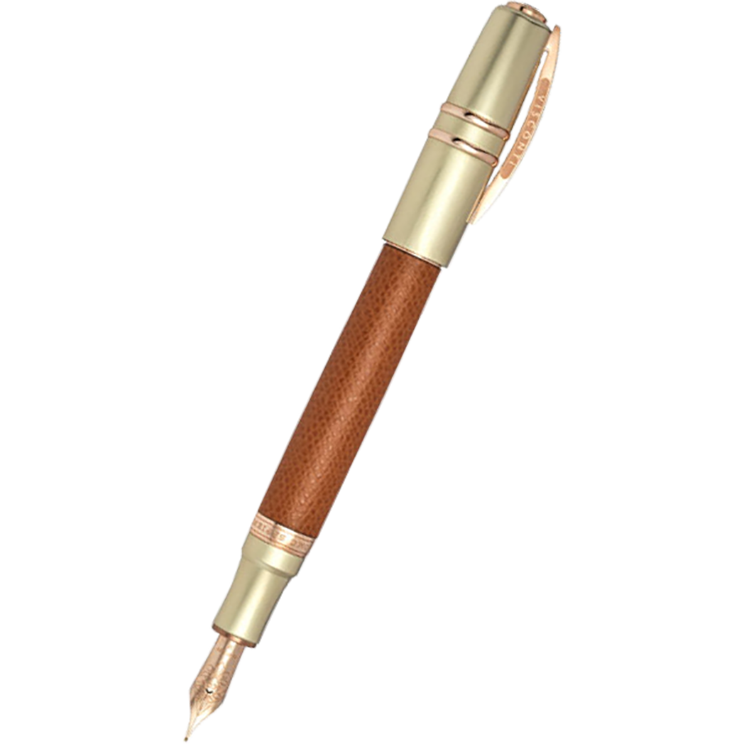 Visconti Homo Sapiens Fountain Pen - Dual Touch - Cognac (Oversize)-Pen Boutique Ltd