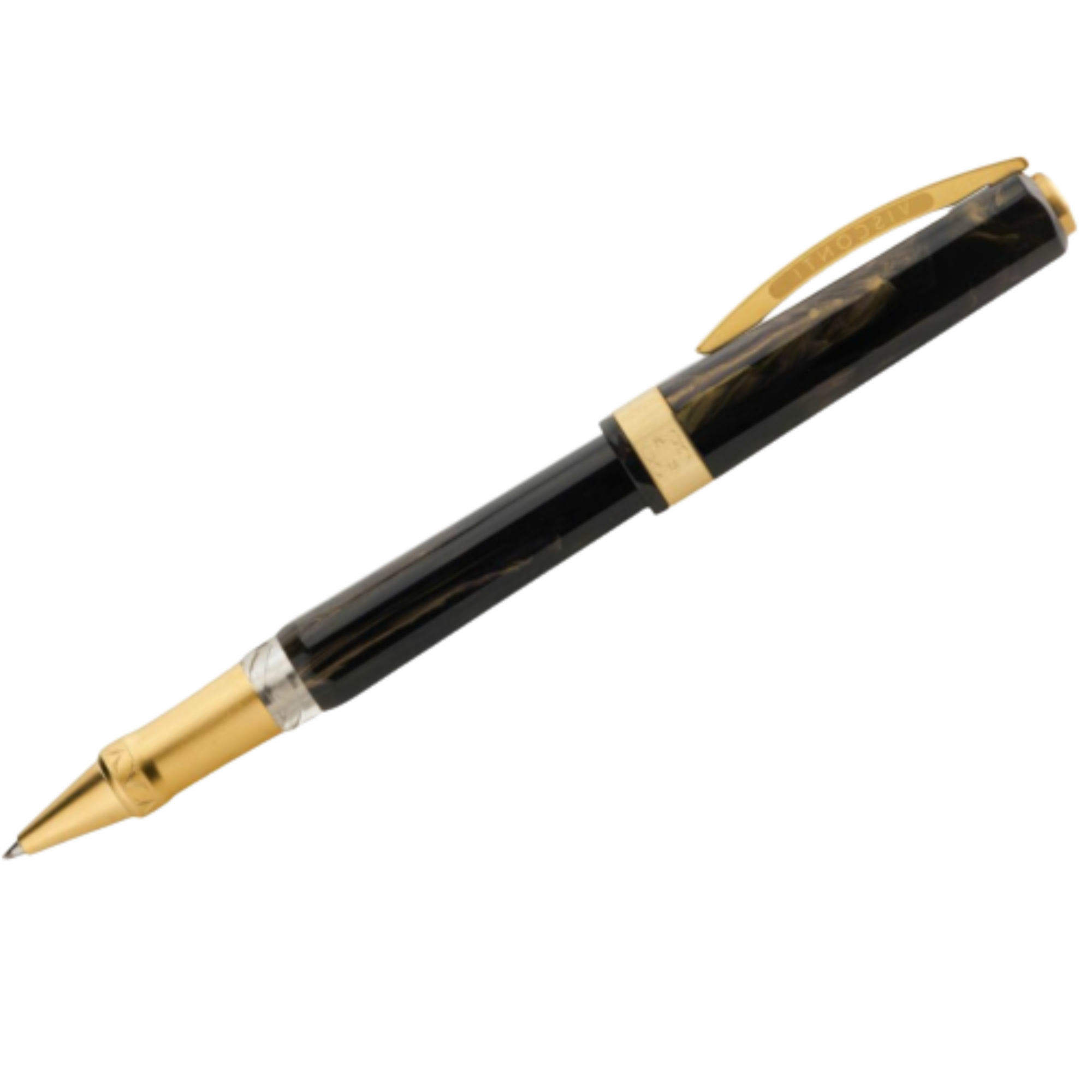 Visconti Opera Gold Rollerball Pen - Black-Pen Boutique Ltd