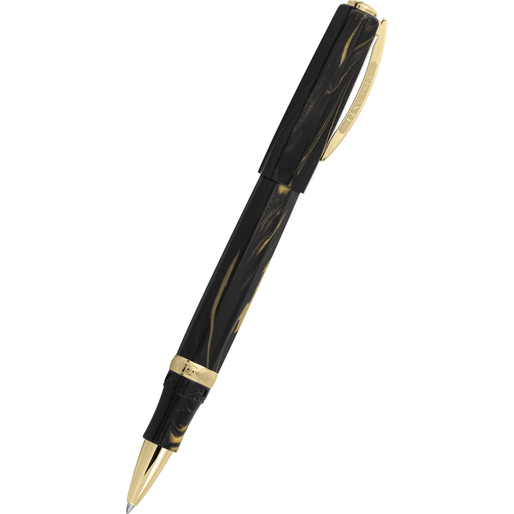 Visconti Rollerball Pen - Medici Dynasty - Black Basilica - Oversize - Pen Boutique Ltd