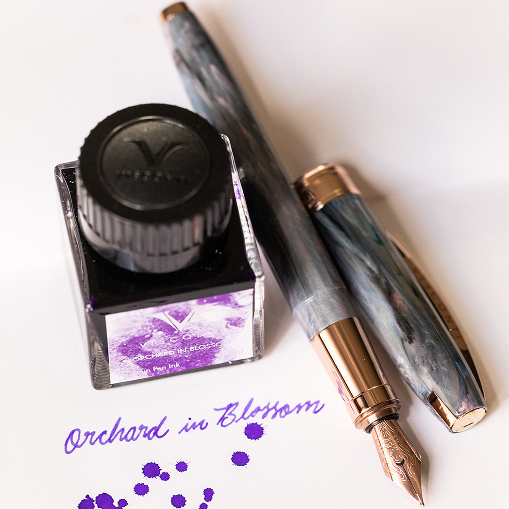 Visconti Van Gogh Ink Bottle - Orchard in Blossom - Purple - 30ml-Pen Boutique Ltd