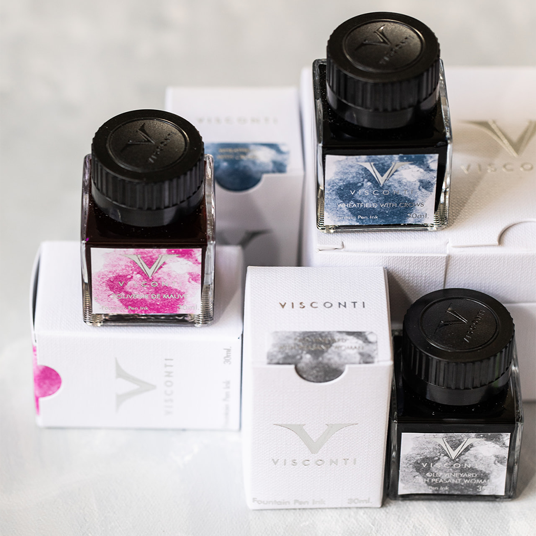 Visconti Van Gogh Ink Bottle - Souvenir de Mauve - Pink - 30ml-Pen Boutique Ltd