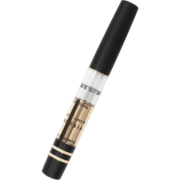 Visconti Homo Sapiens Travel Inkwell - Black - Bronze Trim-Pen Boutique Ltd
