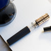 Visconti Homo Sapiens Travel Inkwell - Black - Bronze Trim-Pen Boutique Ltd