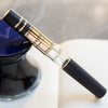 Visconti Homo Sapiens Travel Inkwell - Black - Bronze Trim-Pen Boutique Ltd