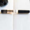 Visconti Homo Sapiens Travel Inkwell - Black - Bronze Trim-Pen Boutique Ltd