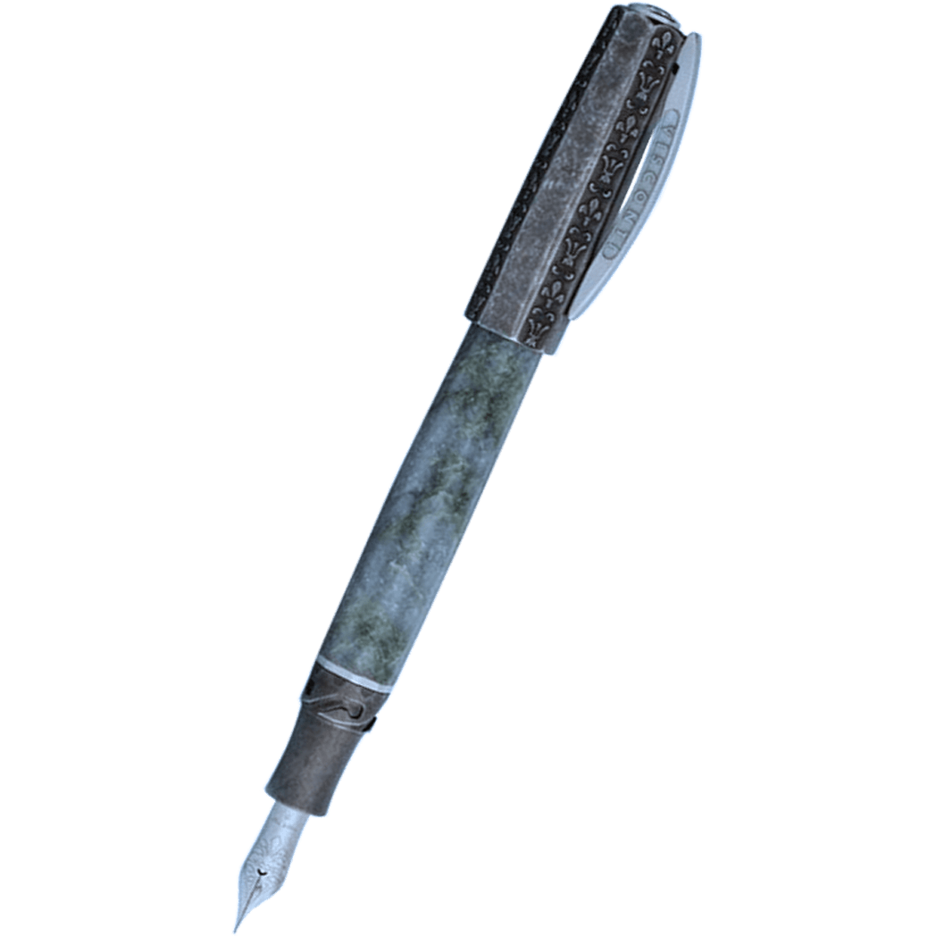 Visconti Medici Il Magnifico Fountain Pen - Verzino Green Marble (Limited Edition)-Pen Boutique Ltd