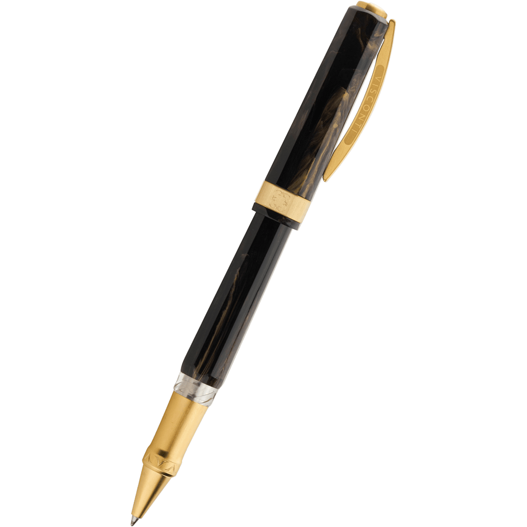 Visconti Opera Gold Rollerball Pen - Black-Pen Boutique Ltd
