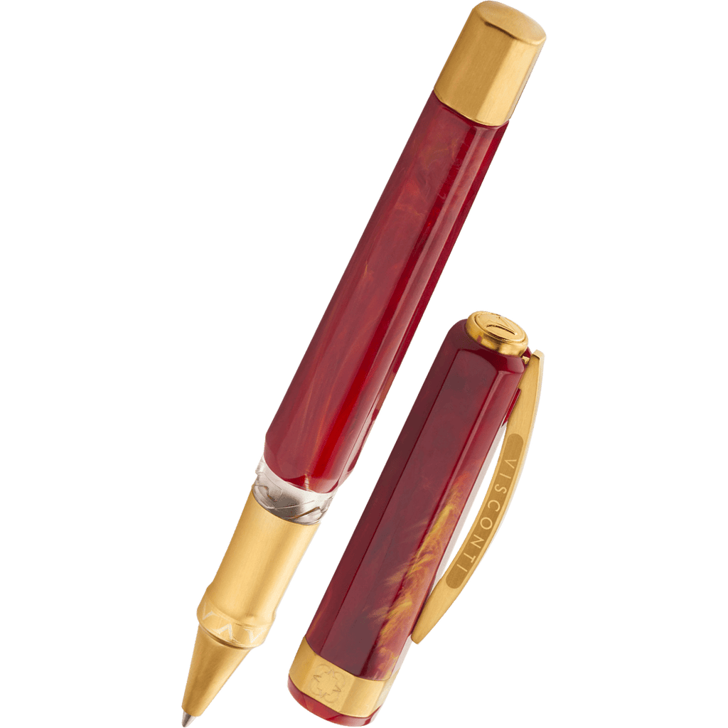 Visconti Opera Gold Rollerball Pen - Red-Pen Boutique Ltd