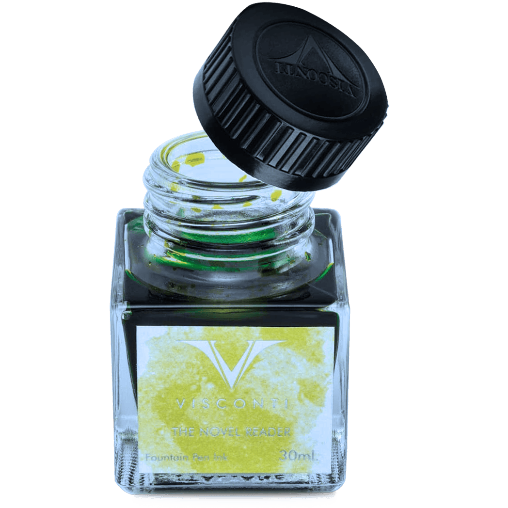 Visconti Van Gogh Ink Bottle - Novel Reader - Lime Green - 30ml-Pen Boutique Ltd