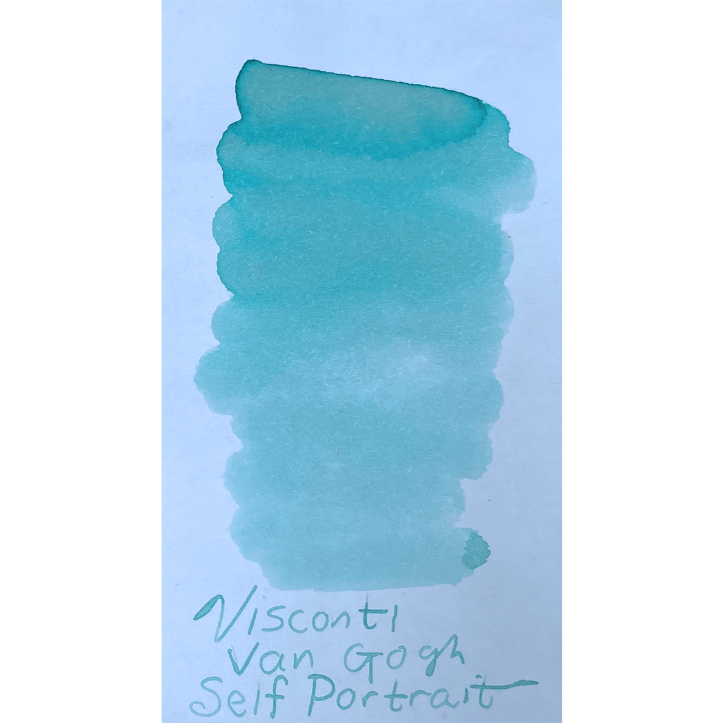 Visconti Van Gogh Ink Bottle - Self-Portrait - Light Blue - 30ml-Pen Boutique Ltd