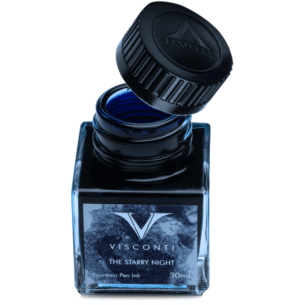 Visconti Van Gogh Ink Bottle - Starry Night - Deep Blue - 30ml-Pen Boutique Ltd