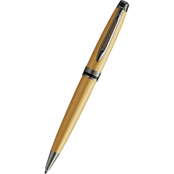 Waterman Expert3 Ballpoint Pen - Gold - Ruthenium Trim (Special Edition)-Pen Boutique Ltd