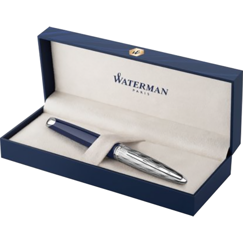 Waterman Carene L’Essence du Bleu Fountain Pen Metal & Blue Pen Boutique Ltd