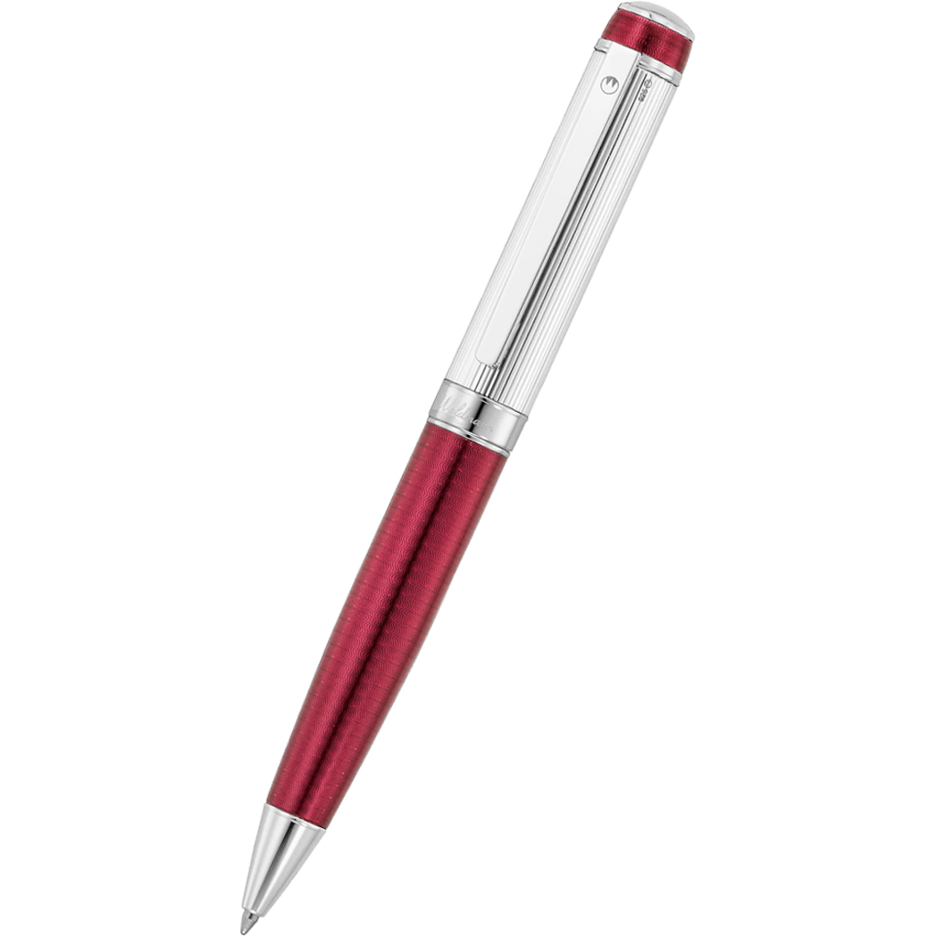 Waldmann Grandeur Ballpoint Pen Burgundy Platinum Trim