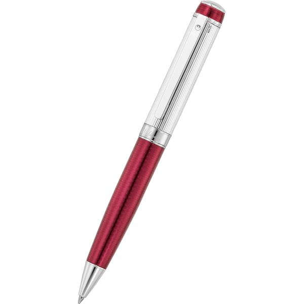 Waldmann Grandeur Ballpoint Pen - Burgundy - Platinum Trim-Pen Boutique Ltd