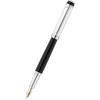 Waldmann Grandeur Fountain Pen - Black - Platinum Trim-Pen Boutique Ltd