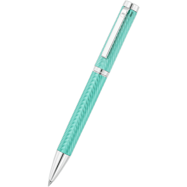 Waldmann Liberty Ballpoint Pen - Aquamarine - Platinum Trim-Pen Boutique Ltd