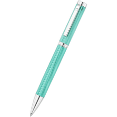 Waldmann Liberty Ballpoint Pen - Aquamarine - Platinum Trim-Pen Boutique Ltd