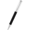 Waldmann Liberty Ballpoint Pen - Black - Platinum Trim - Pen Boutique Ltd