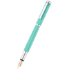 Waldmann Liberty Fountain Pen - Aquamarine - Platinum Trim-Pen Boutique Ltd
