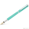 Waldmann Liberty Fountain Pen - Aquamarine - Platinum Trim-Pen Boutique Ltd
