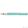 Waldmann Liberty Fountain Pen - Aquamarine - Platinum Trim - Pen Boutique Ltd