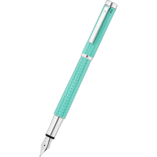 Waldmann Liberty Fountain Pen - Aquamarine - Platinum Trim-Pen Boutique Ltd
