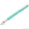 Waldmann Liberty Fountain Pen - Aquamarine - Platinum Trim - Pen Boutique Ltd