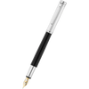 Waldmann Liberty Fountain Pen - Black - Platinum Trim-Pen Boutique Ltd