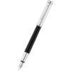 Waldmann Liberty Fountain Pen - Black - Platinum Trim-Pen Boutique Ltd